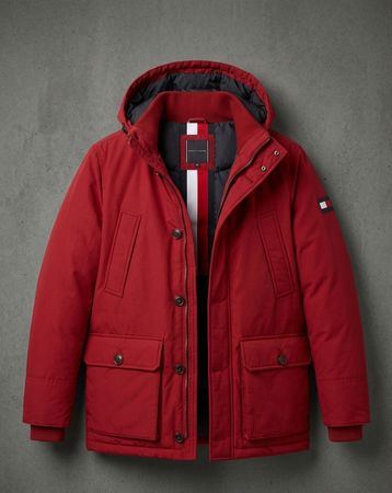 Tommy Hilfiger Veste à capuche Rouge Homme Taille S