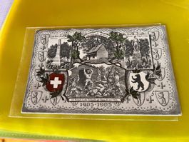 Postkarte Schlacht am Stoss Appenzell Eidgenossen