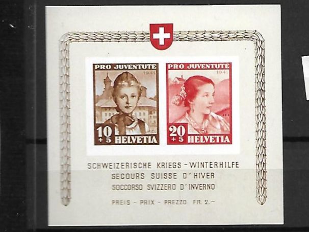 Tous les timbres: PJ Block 1941 ** Kat: CHF 130.- – Neuf (Voir description) à Basel par Ilp