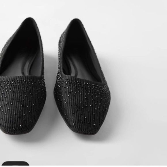 ZARA BLACK SPARKLY BALLET FLATS EUR 38 Kaufen auf Ricardo