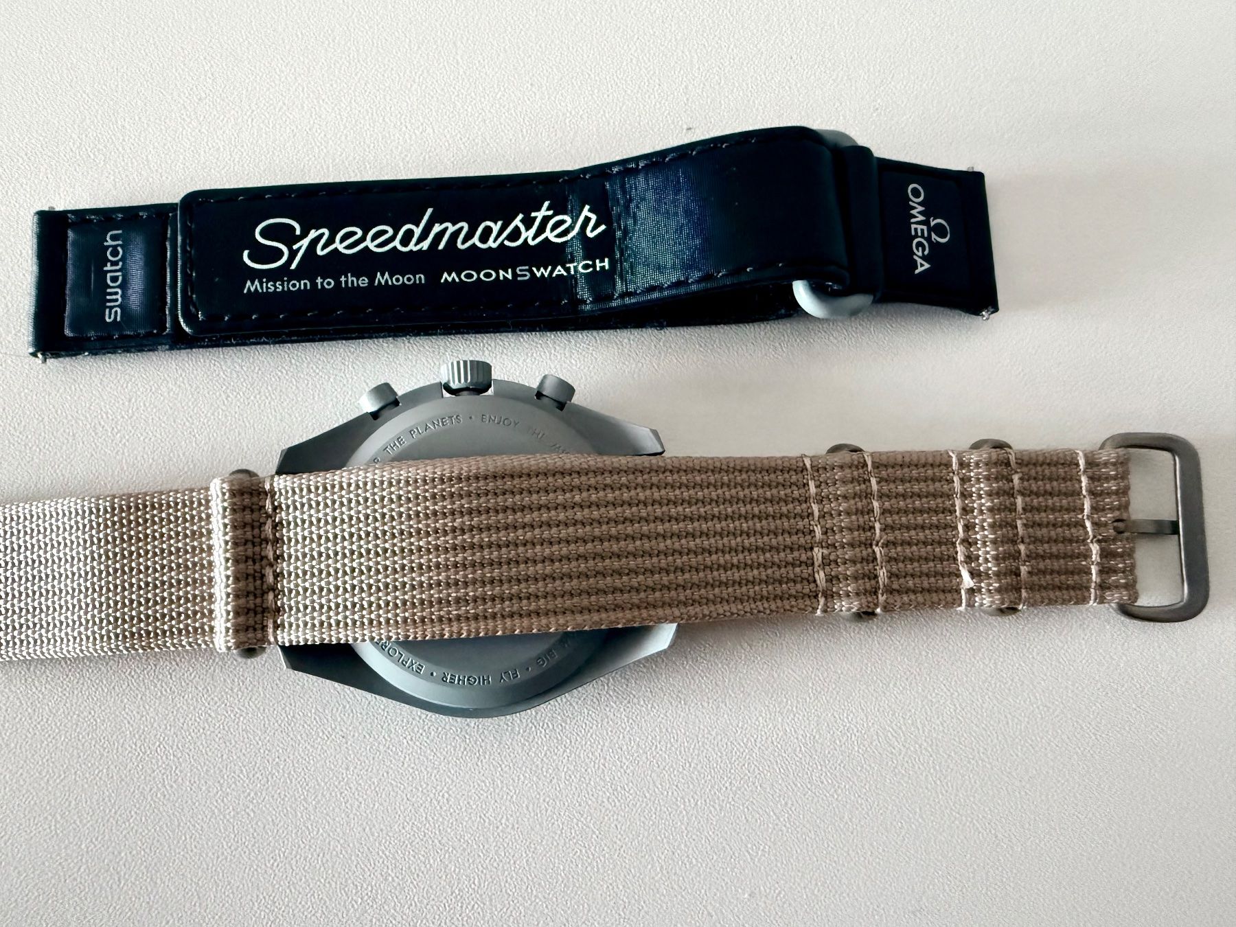 Swatch Uhren: Bracelet NATO Safari pour OMEGA x SWATCH Mission to the Moon – Neu (gemäss Beschreibung) aus Le Mont-sur-Lausanne von LycaGallery 1