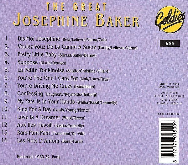 CD: Josephine Baker THE GREAT Jazz, Stage, Vocal, Chanson CD – Usato da Kandergrund venduto da Sososo 1