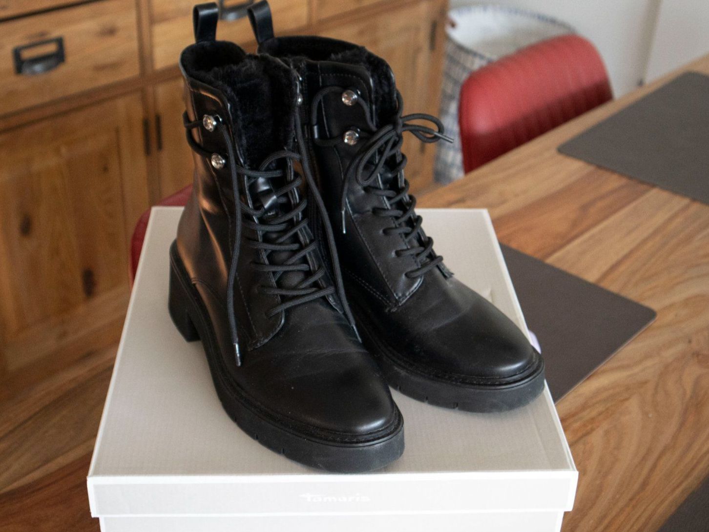 Tamaris Scarpe da donna: Tamaris Lace-up ankle boots – Nuovo e nell'imballaggio originale da Affoltern am Albis venduto da Katarinushka 1
