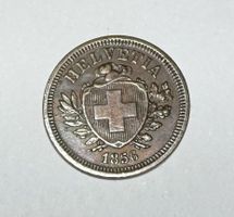1856 1 Rappen unz