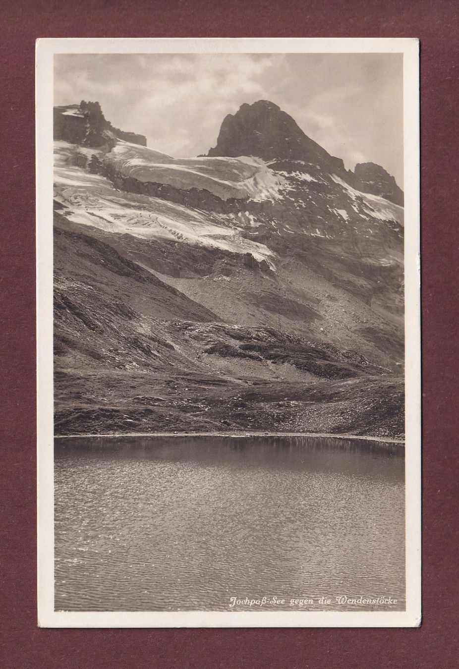 Ansichtskarten: JOCHPASS-SEE - Wendenstöcke - 1931 – Gebraucht aus Pully von nicecards