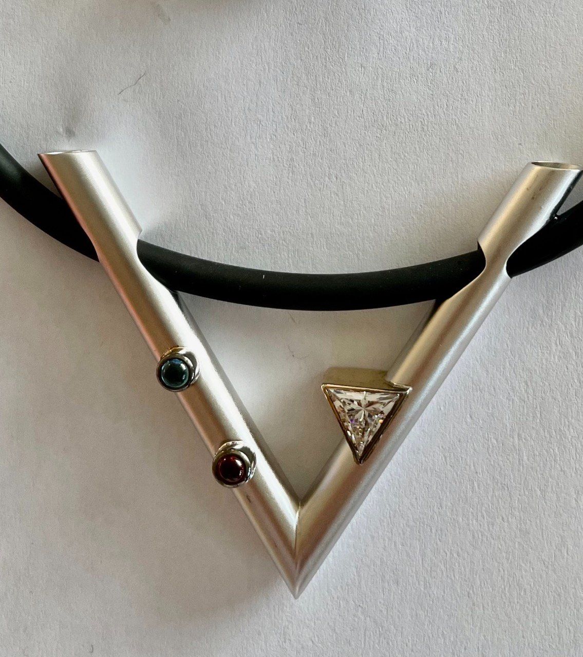 Catenine: Kette mit Ohrclips Dreieck – Usato da Schindellegi venduto da Moom1402 2