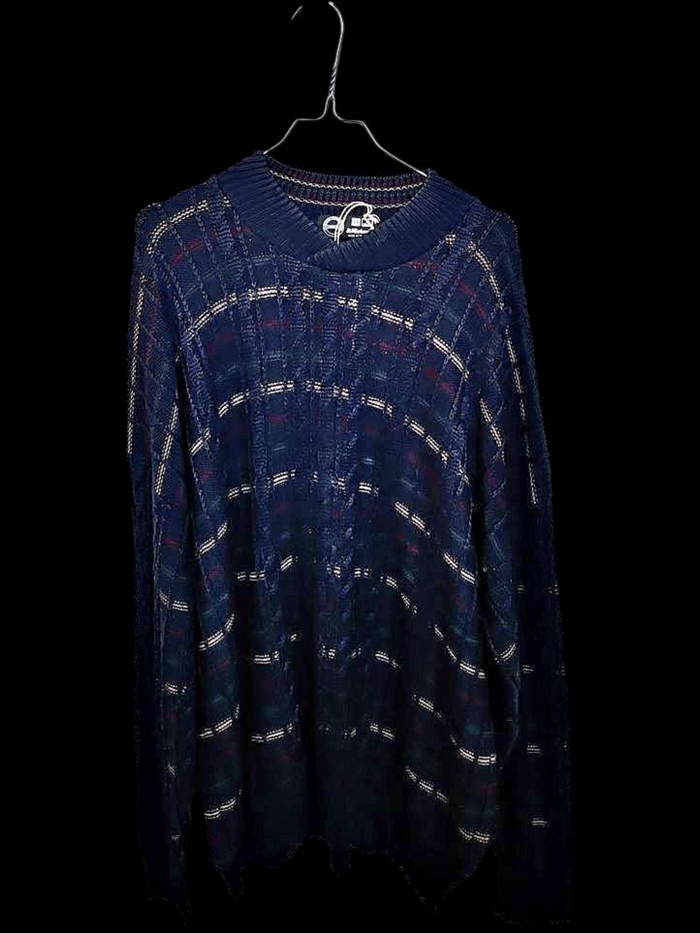 Michael Kors Maglioni & Felpe: St. Michael Marineblau Gemusterter Strickpullover - Größe – Usato da Zug venduto da vinokilo 1