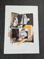 Original Lithografie Clown's von Rolf Knie 1984   (ID B5651)
