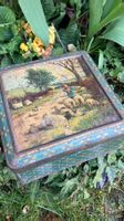 Boite ancienne Blechdose antik berger mouton Hirte Schafe