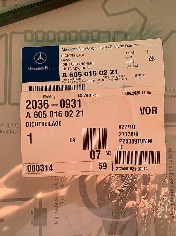 Sanitari: Mercedes Dichtung NEU – Usato da Gränichen venduto da Xbertone