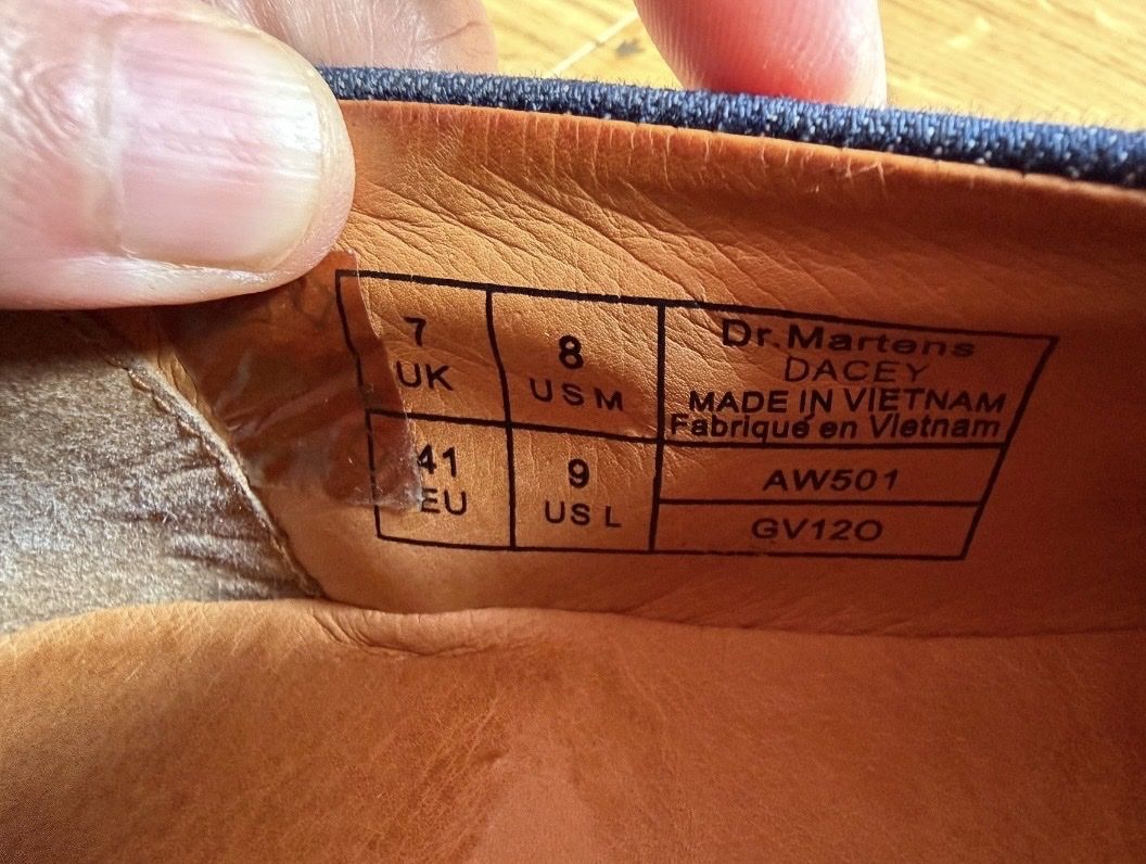 Dr. Martens Scarpe da uomo: Dr. Martens Loafer, blau Denim – Usato da Basel venduto da dahlen 3