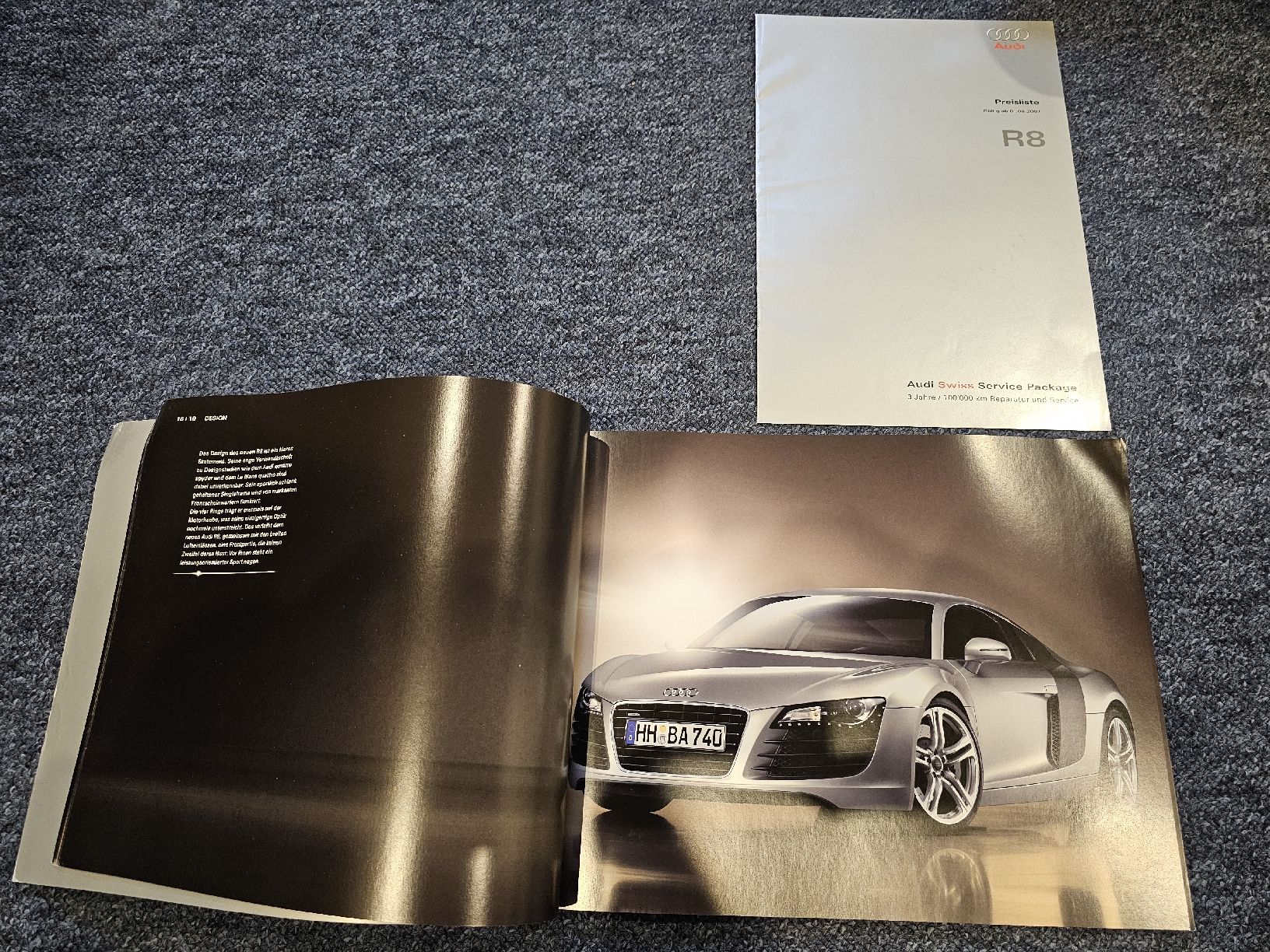 Audi Documenti: AUDI R8 Prospekt mit Preisliste – Usato da Steffisburg venduto da RnPerformanceShop 3