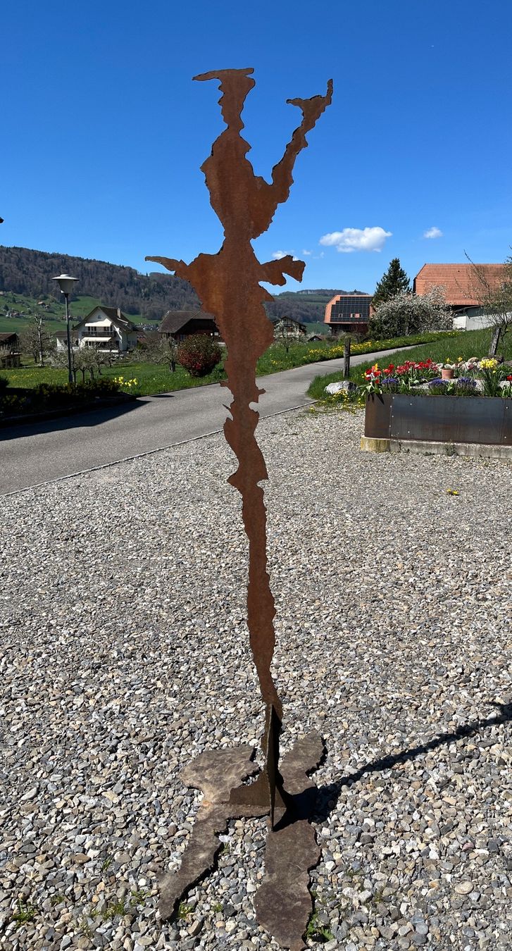 Sculture & Statue: grosse moderne Eisenskulptur /  2.25 Meter hoch – Usato da Gelterfingen venduto da art-and-more