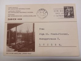 Alte Ansichtskarte Zuerich Landesausstellung 1939 selten