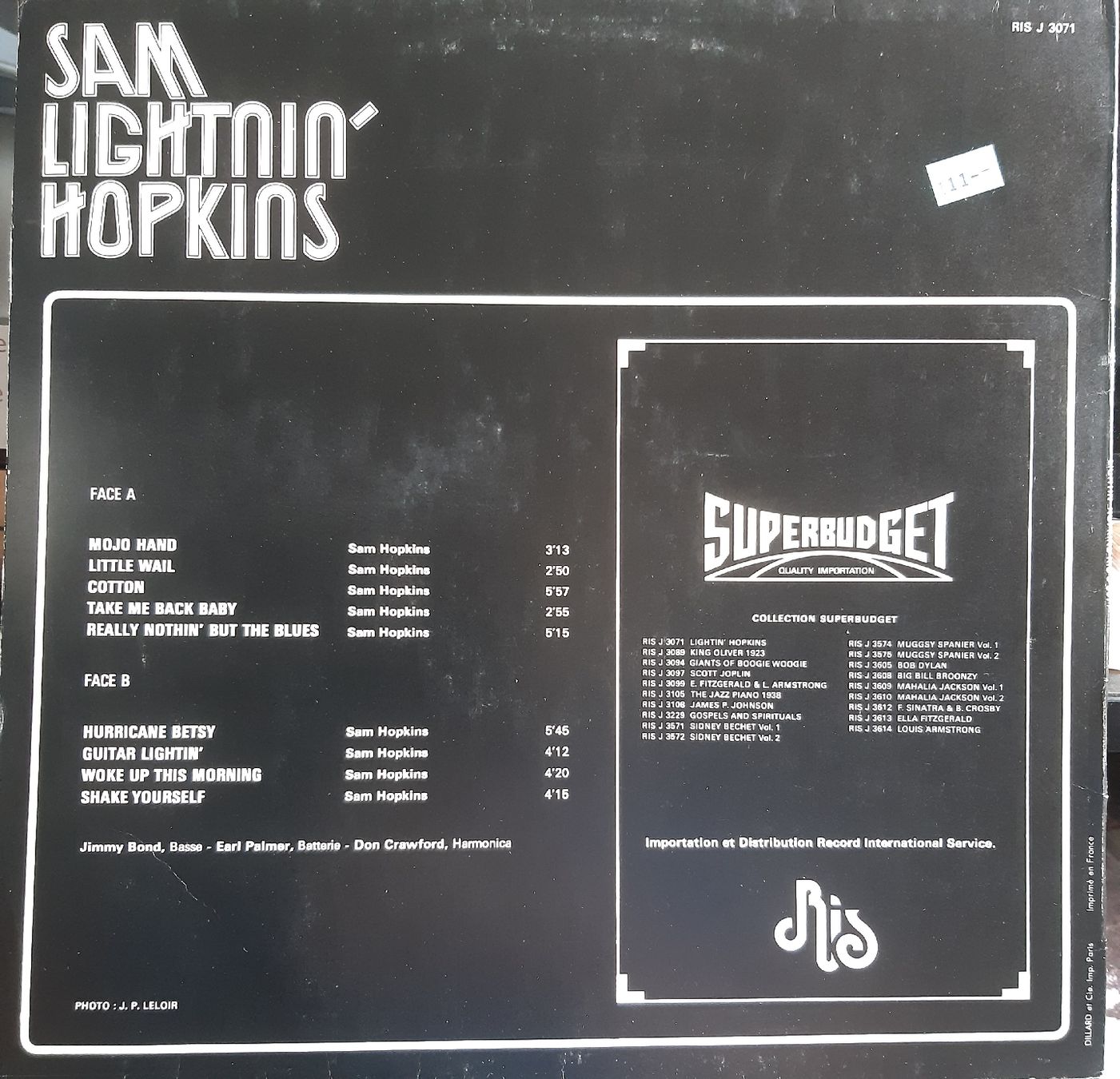 Dischi in vinile: SAM LIGHTNIN HOPKINS: Blues – Usato da Frick venduto da kyb_yq8h 1