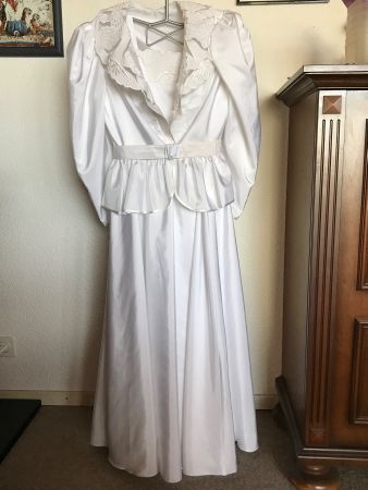 Brautkleid Hochzeitskleid Trägerkleid mit Jacke ca. 42/44