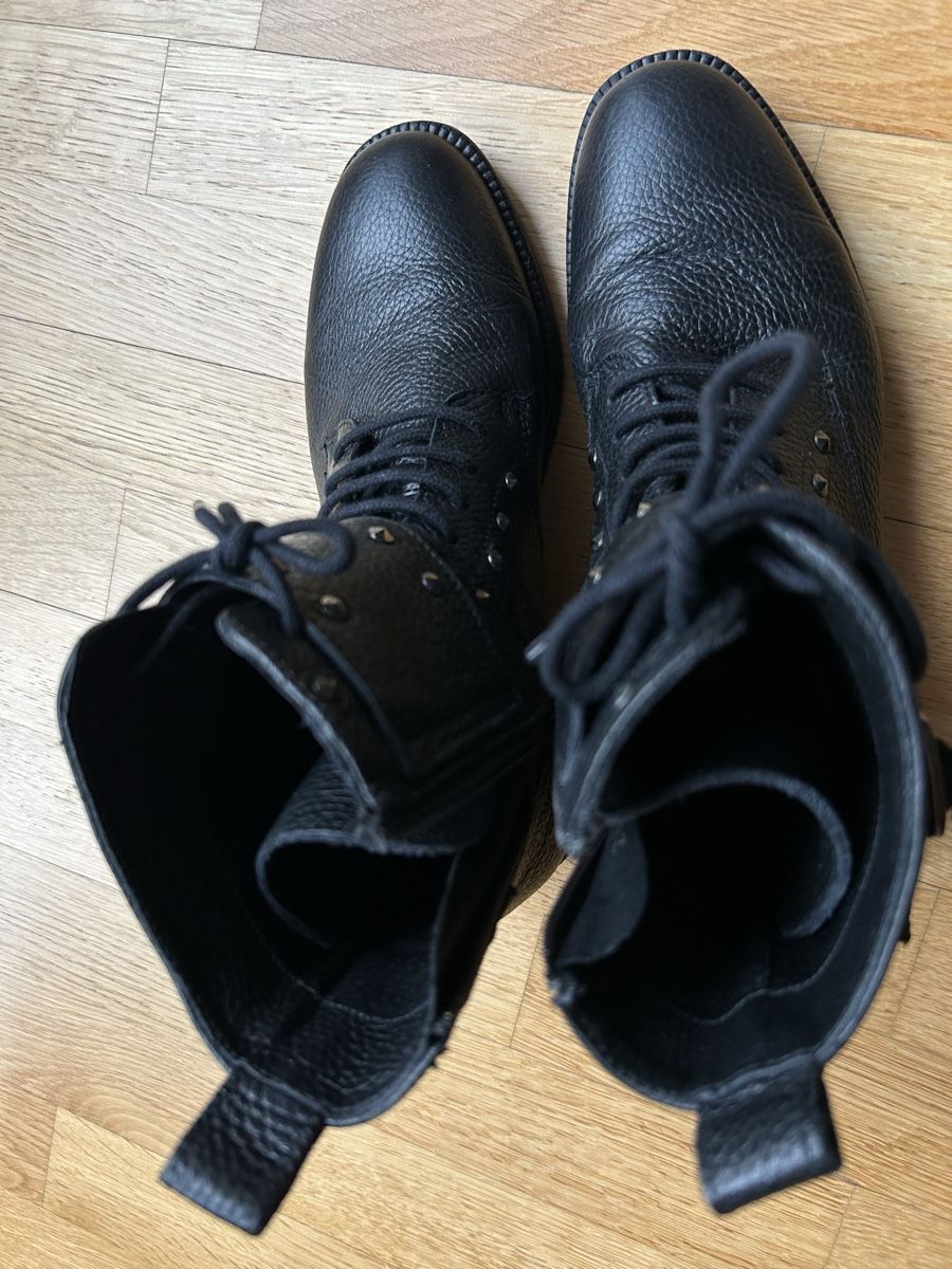 Damenschuhe: Boots, schwarz, Gr. 38, mit Nieten – Gebraucht aus Basel von MyAn 5