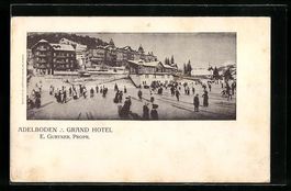 Adelboden, Gut besuchte Eisbahn am Grand