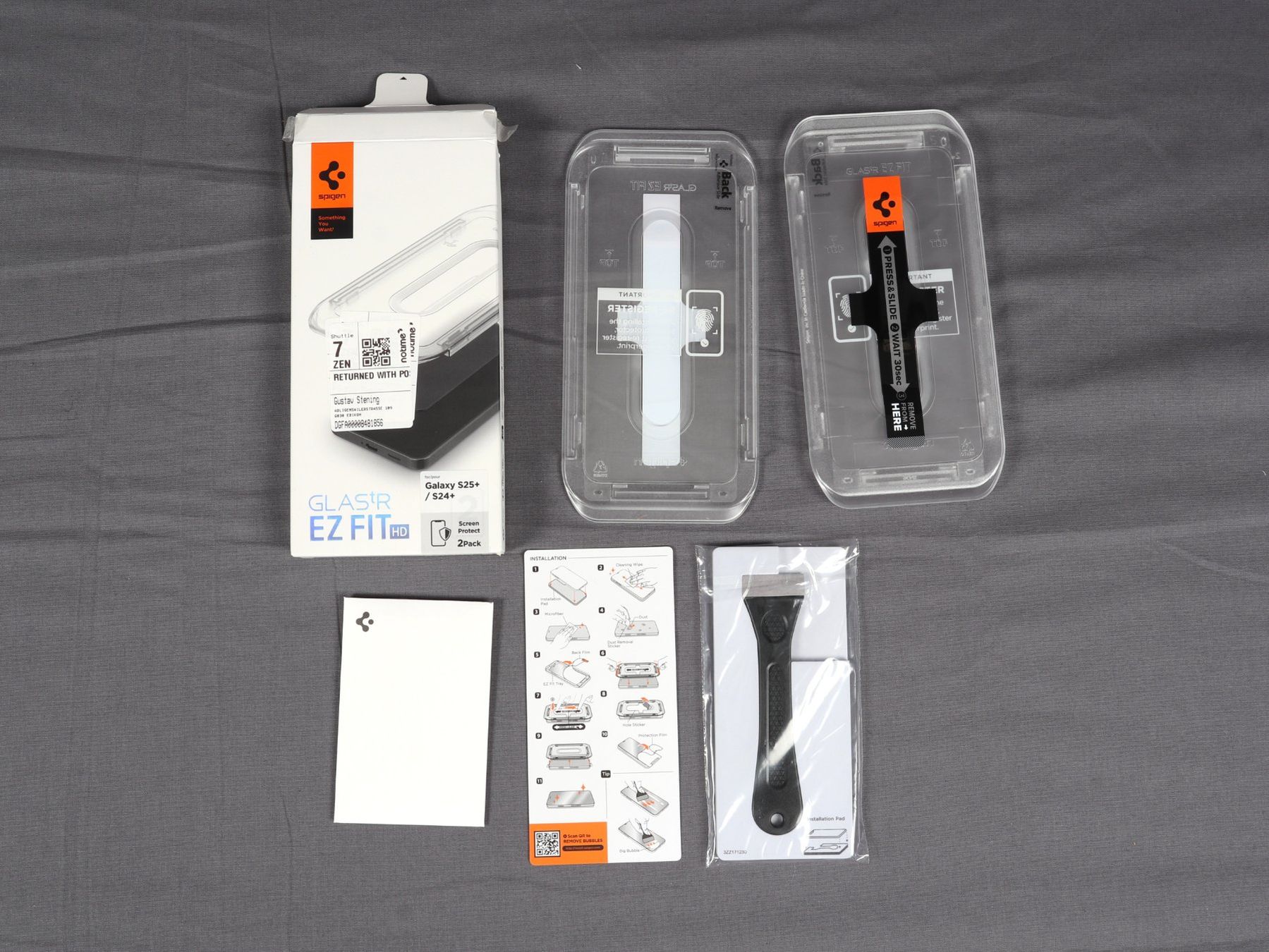 Lackretusche & Schutzfolien: SPIGEN - Glas.TR EZ Fit S25+/S24+ – Neu (gemäss Beschreibung) aus Steinen von Restwert_Steinen