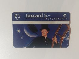 PTT Taxcard 5.- Raritaet mit Kaminfeger Motiv