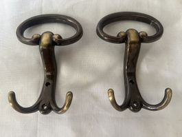 Garderoben-Haken Messing 2 Stk. neuwertiger Zustand