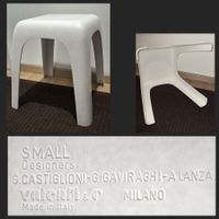 Hocker - Klassiker ,"Valenti Milano" Design, Small ,weiss