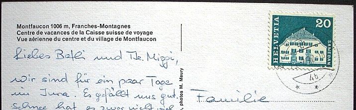 Ansichtskarten: MONTFAUCON vue aérienne – Gebraucht aus Jona von philajona 1