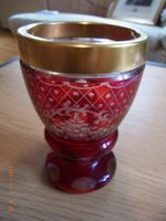 schweres böhmisches Trinkglas mit....
