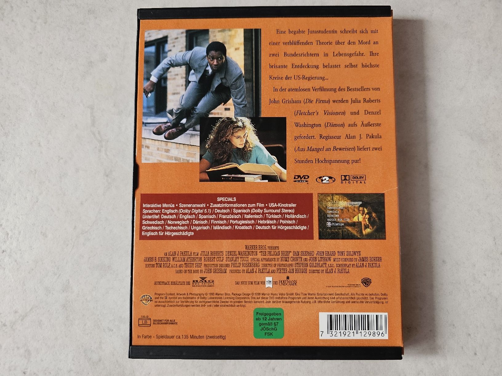 Tutti i DVDs: Die Akte  /  (Julia Roberts & Denzel Washington) – Usato da Schneisingen venduto da backstore24 1