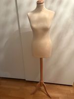 Schneiderpuppe weiblich beige mit Holzstativ gebraucht