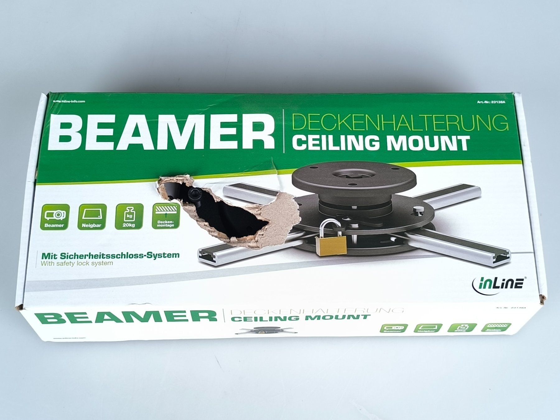 Supporti a parete: INLINE Beamer Deckenhalterung (23138A) - OVP – Usato da Rüti ZH venduto da Restwert_Rueti_ZH 6