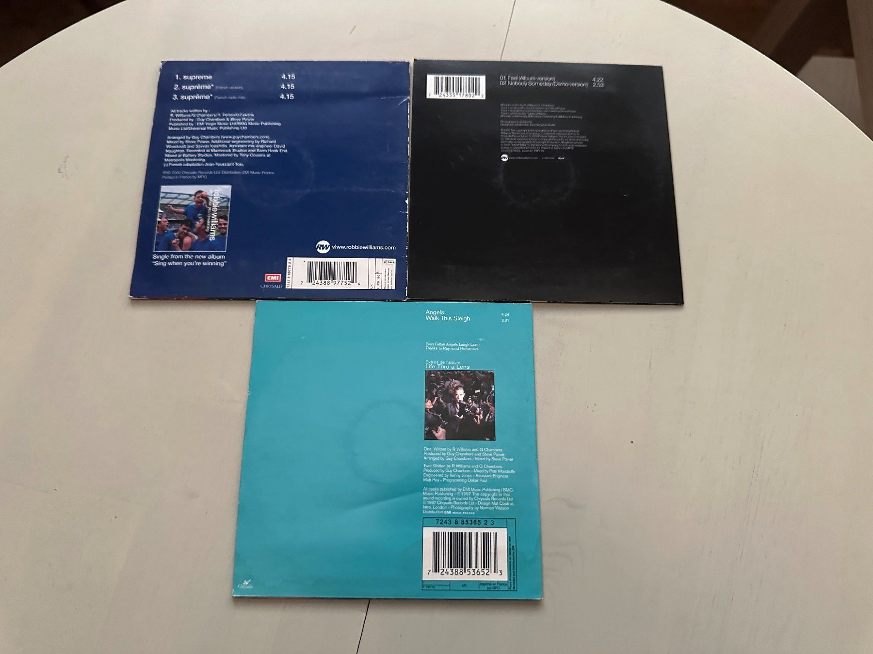 CDs: ROBBIE WILLIAMS TAKE THAT rare 2tp CD's Kult Hit Feel Angels – Gebraucht aus Basel von Partridge 1