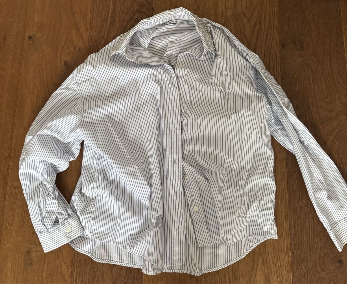 Zara Camicette: Zara Hemd mit Glitzerkragen – Nuovo (secondo la descrizione) da zürich venduto da ali_gy25
