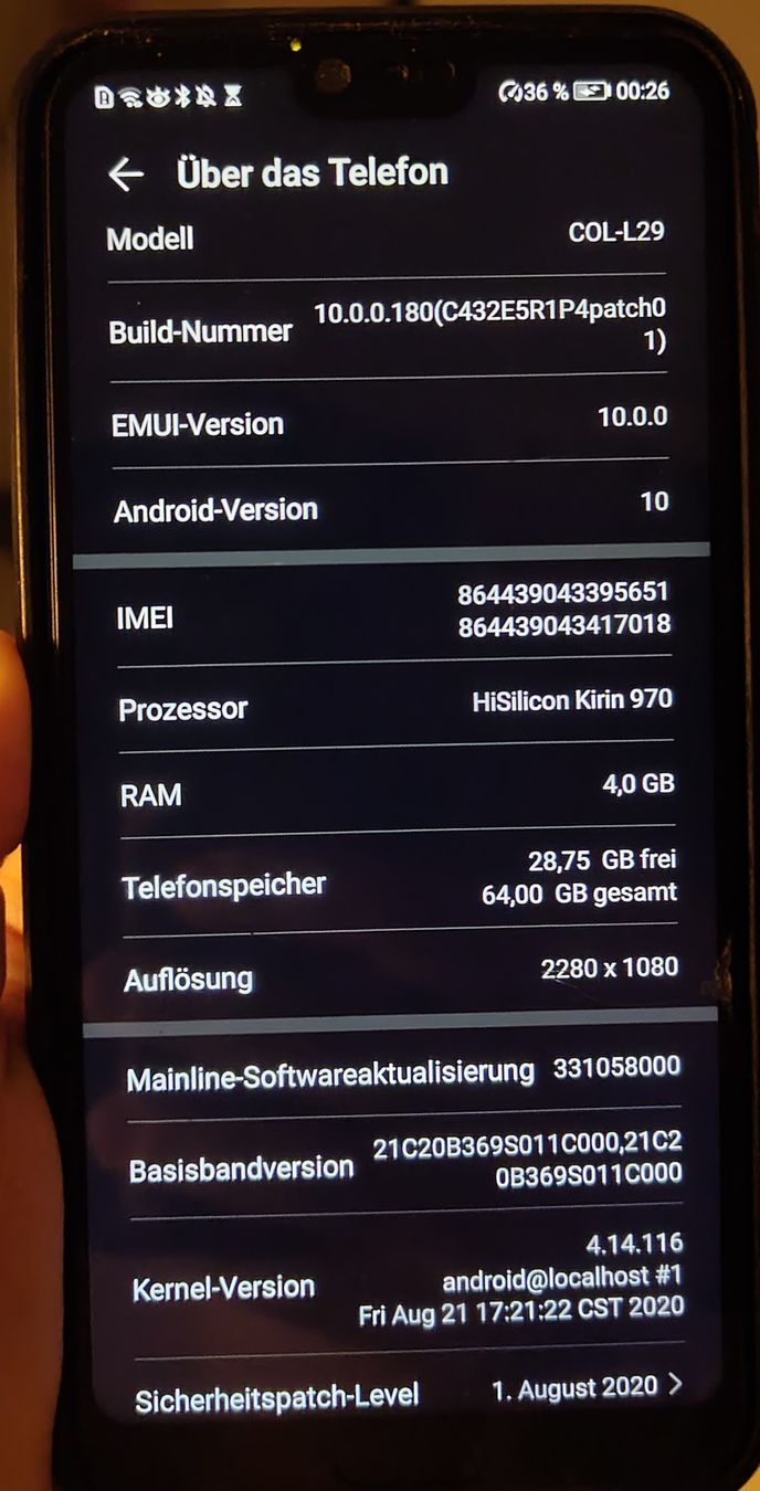 Honor Handys / Smartphones: Honor 10 64GB mit Google Play inkl. Hülle – Gebraucht aus Schüpfheim von ele_sk2m 2