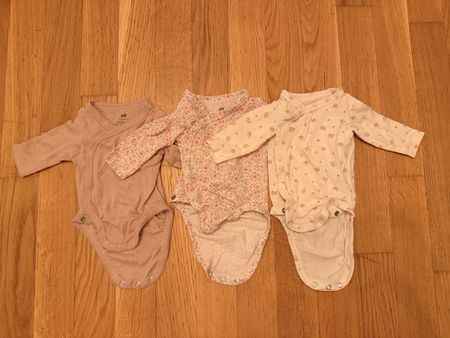 Lot de 3 bodies bébé H&M manches longues