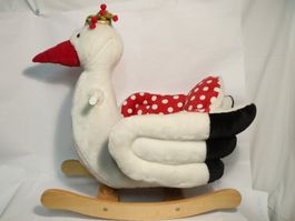 Spiegelburg Schaukelstorch Baby Glück Schwan