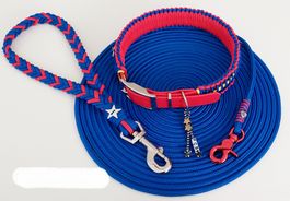 FCB Hundeleine-Set / Halsband + Schleppleine von Jolis-Shop