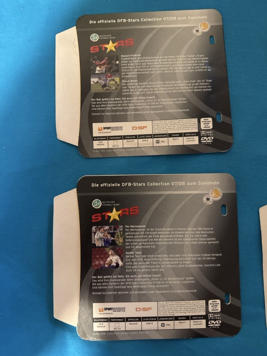 Tutti i DVDs: DFB-Stars Collection 07/08 - DVD Set mit 6 DVDs – Usato da Basel venduto da Gamebeard 1
