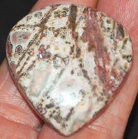 Cabochon L-8279 – Leopardenhaut Jaspis 36X34mm 63.75 Karat