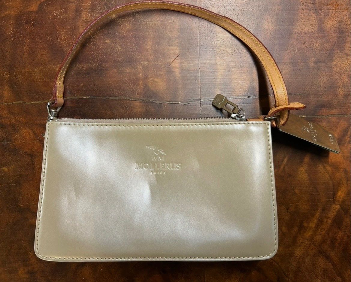 Maison Mollerus Borse da donna: Mollerus Clutch Tasche Beige Lackleder – Nuovo (secondo la descrizione) da Köniz venduto da mimi612 5