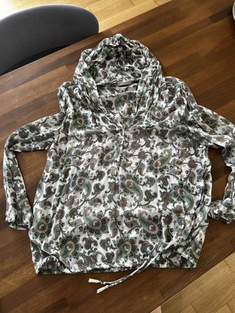 Original NILE Schlupfbluse Kapuze Paisley Muster Gr. XL 