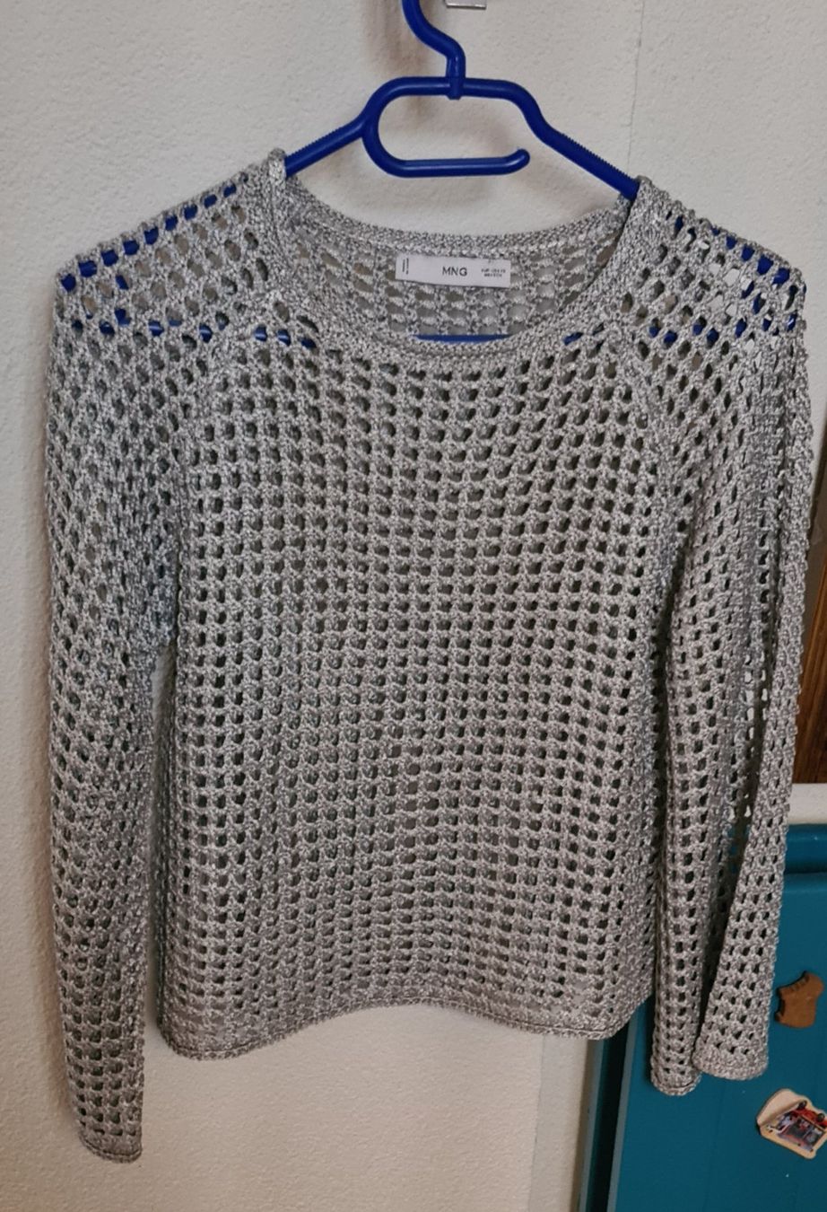 Mango Pullover & Sweatshirts: Mango Netzpullover NEU Silber + Netzpullover braun gratis S – Neu (gemäss Beschreibung) aus Wettingen von Mahariko 1