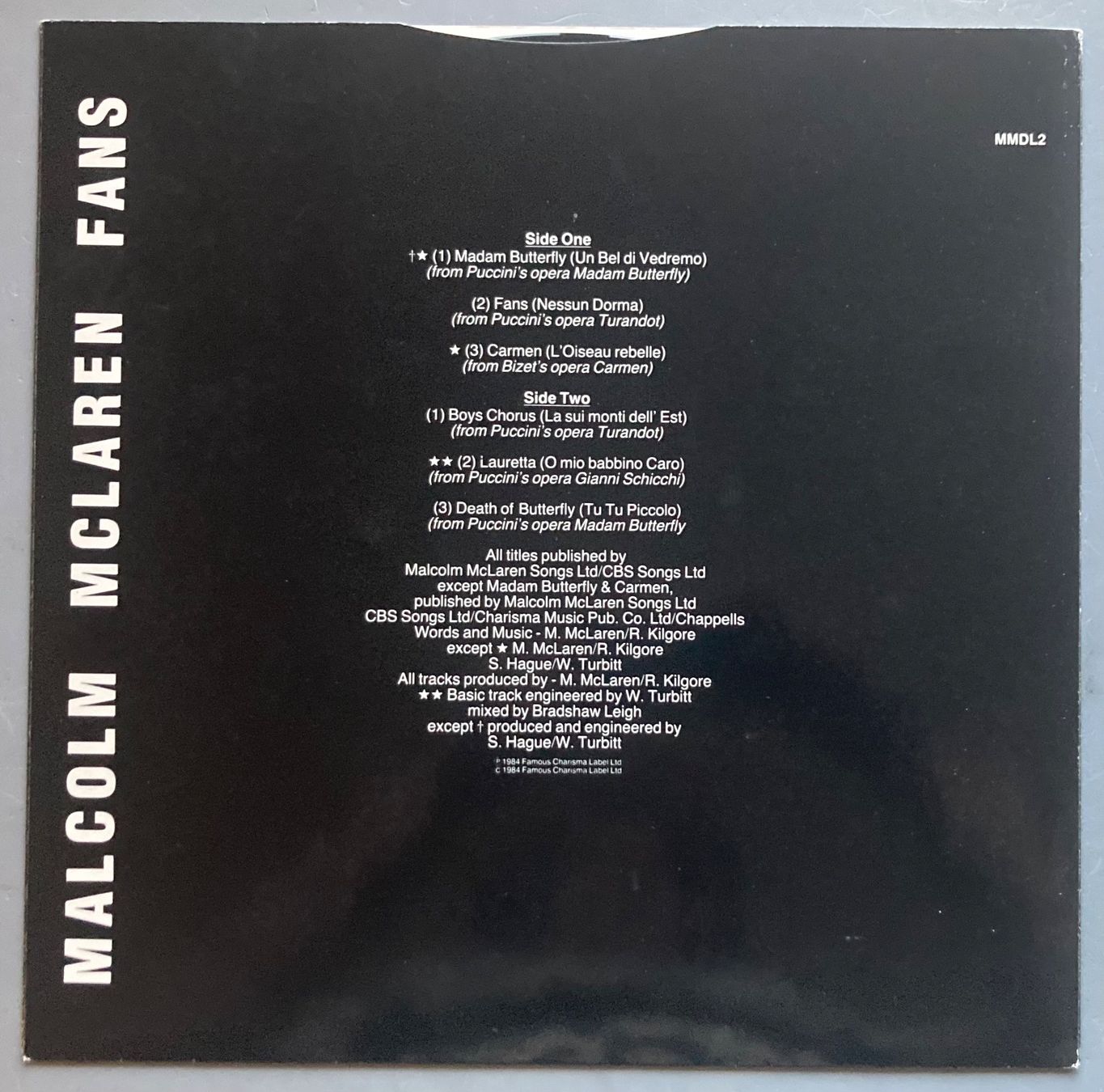 Dischi in vinile: MALCOLM MCLAREN - FANS – Usato da Poliez-Pittet venduto da Newtown-Records 2