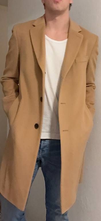 Hugo Boss Cappotti: Boss Mantel camel cashmere wool slim fit – Usato da Schaffhausen venduto da Goni17