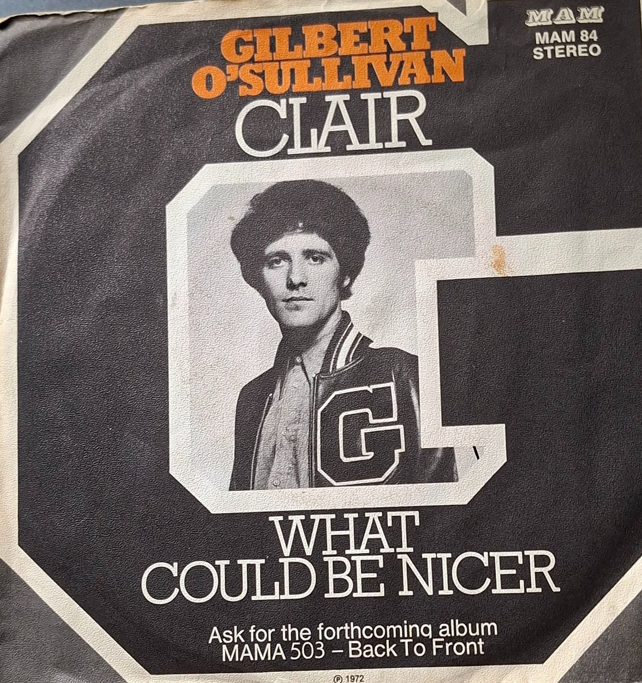 Schallplatten: Vinyl-Single Gilbert O'Sullivan - Clair – Gebraucht aus Langenthal von Modo39