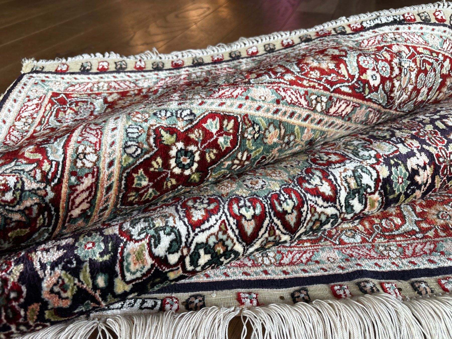 Tappeti: Signierter Seidenteppich - Handgeknüpfter Orientteppich – Usato da Bennau venduto da Mayer_Carpets 8