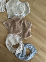 Dreieckstücher Lätzchen Baby Grau Braun Beige