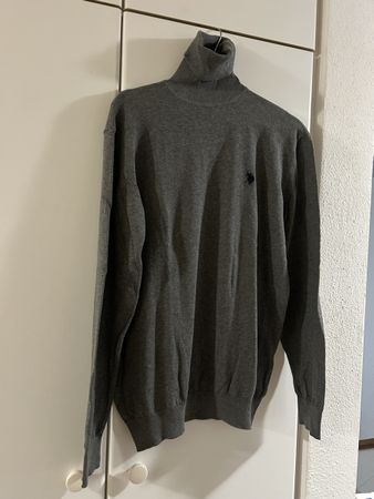 Rollkragenpullover US Polo Assn grau Grösse M gebraucht