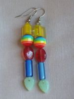 Vintage trendige MURANO Ohrstecker in Glas