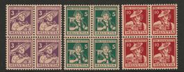 1916 : Pro Juventute Serie im VB, postfrisch ** KP 480.--